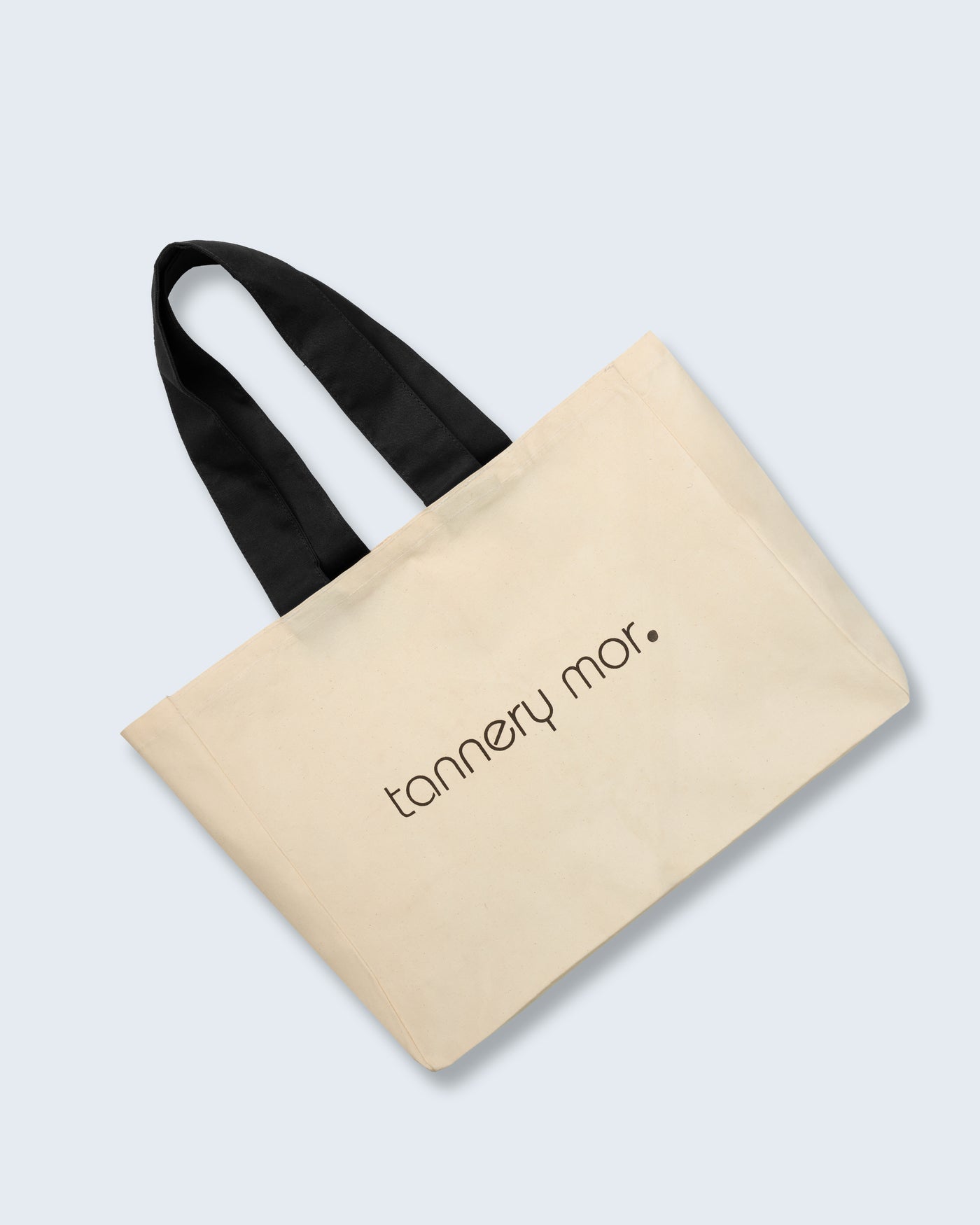 on the beach jute tote, tannery mor. print, front view