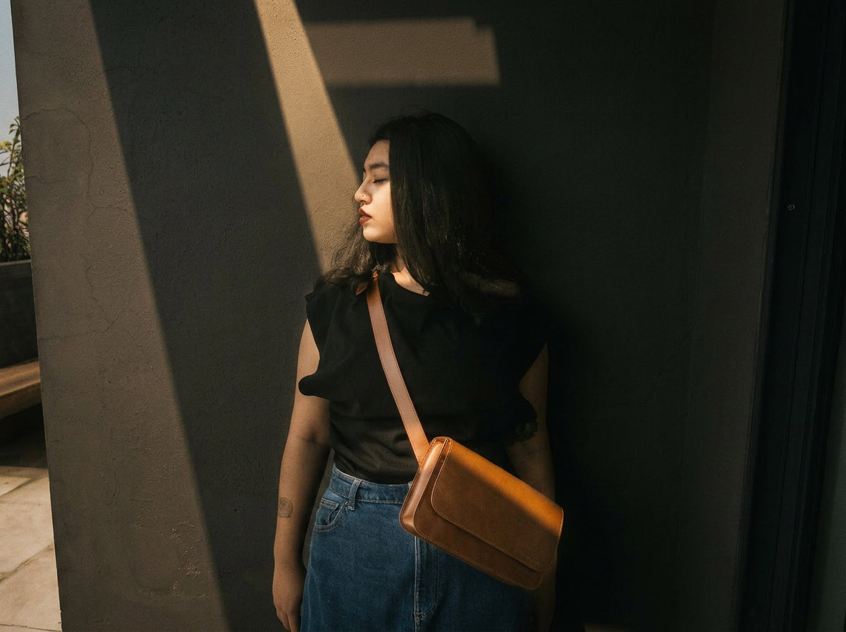 Tannery Mor leather goods, worn in daily life